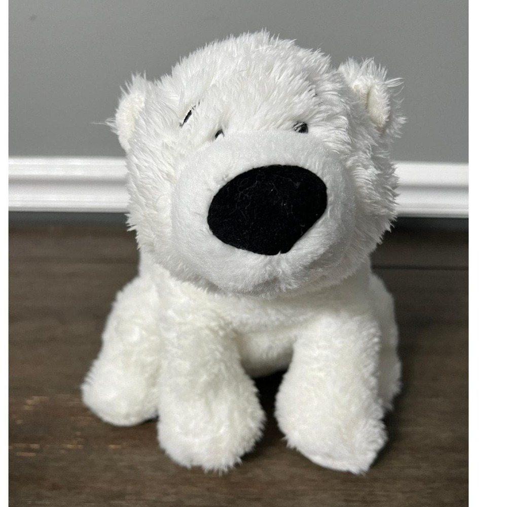 Aurora ICE Polar Bear Plush Stuffed‎ Animal White Sitting Arctic Bear